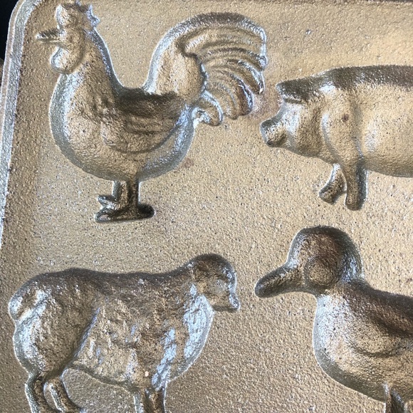 New Farm animal cookie pan Chocolate Molds all metal - Picture 5 of 7